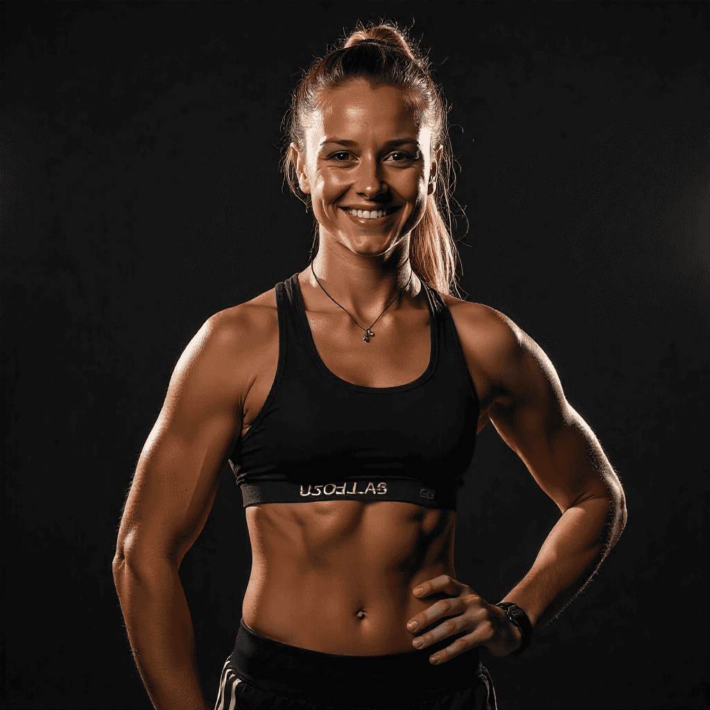 Neon portrait with futuristic styling